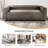 Beatryce 80" Genuine Leather Tuxedo Arm Sofa-1586809090