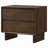 Hemlock Warm Brown 2-Drawer Nightstand Bedside Table