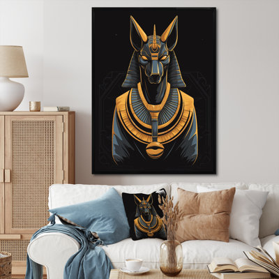 Graphique «Anubis antique Egypting Jackal God» - impression