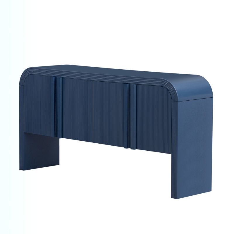 Denequa 63" Console Table, Navy Blue