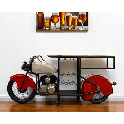 Chariot-bar à vélo avec rangement pour le vin Wolking