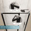 Porte de douche pliante sans cadre de 46,5 po à l 48 po x H 72 po avec verre de sécurité trempé de 1/4 po