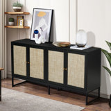 Caludia 31.5" Tall 4 - Door Accent Cabinet