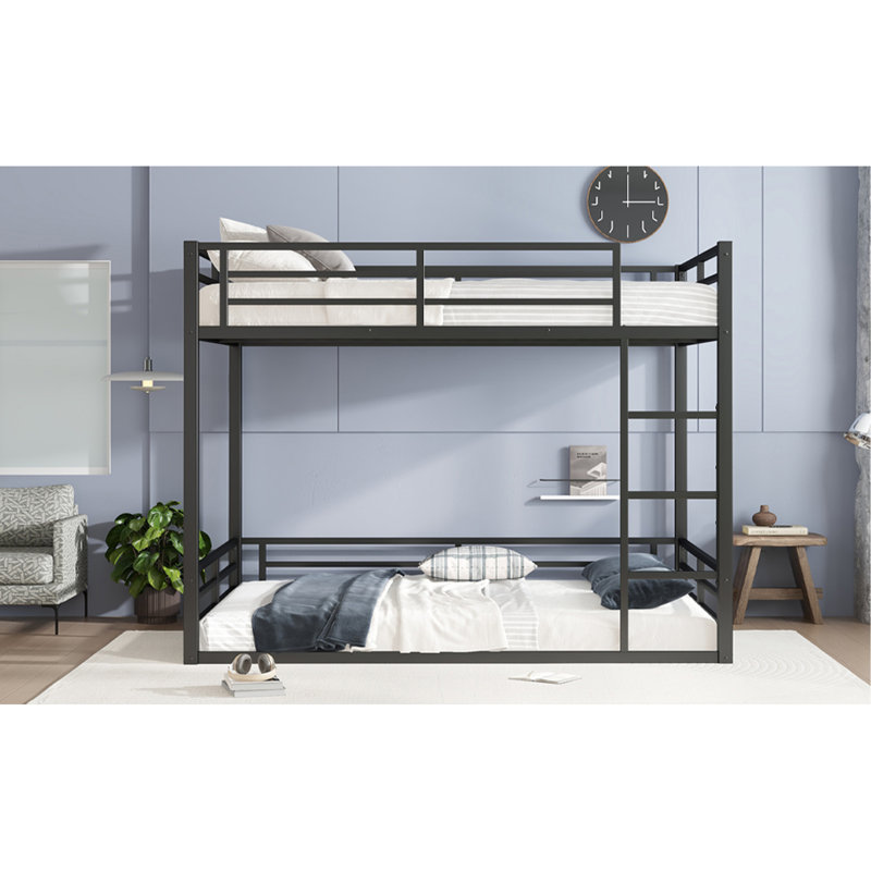 Metal Bunk Bed For Teens And Adults, Space-Saving/Noise Reduced/No Box Spring Needed