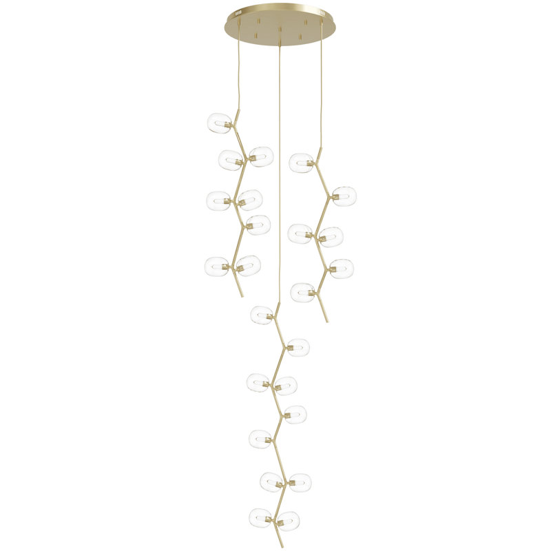 Hampton 24 - Light Chandelier, Clear