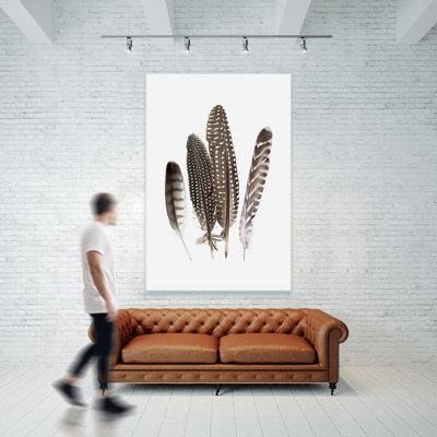 Reproduction d’art sur toile, "Feathers II-sans cadre"
