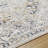 Rectangle Denisia Oriental Machine Woven Polyester Area Rug in Cream/Blue-639763404