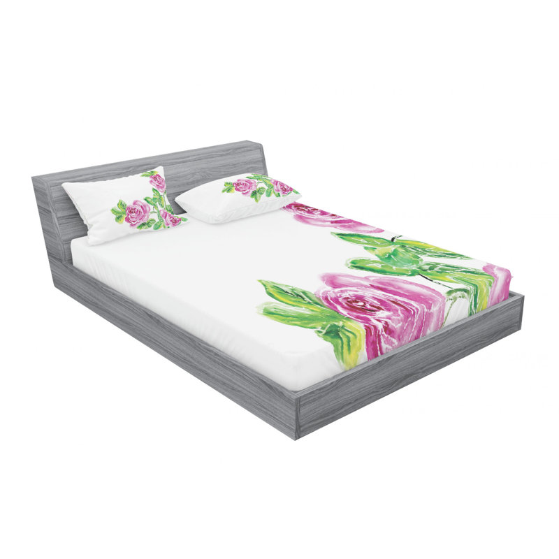 Microfiber Sheet Set, Queen Sheet Set with Fitted Sheet