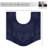 Morissette 100% Cotton Contour Mat 20"x20"-1526729241