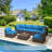 4" Outdoor Replacement Cushion Set Seat/Back Cushion for Patio Furniture-1507764562