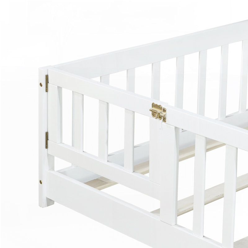Lit sur pied, Simple, Blanc