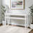 Marcello Grasscloth Console Table with Open Shelf - 2-Tier Entryway Table