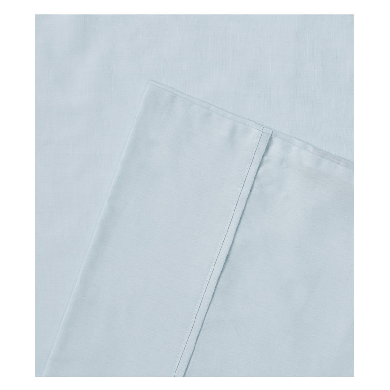 Ensemble de draps 100% coton 200 fils 200 fils, Simple, Bleu clair