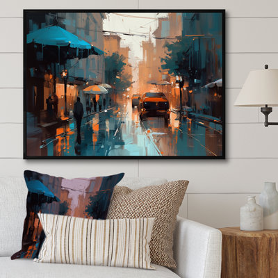 Oddo " Blue And Orange Capturing The Beauty Of A Rainy Day I "