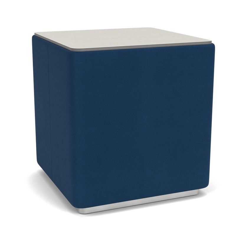 Table de salon avec plateau en stratifié Darsey, 16", Argent; Patriot Plus Blue Ridge, Sergé blanc