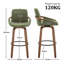 Swivel Upholstered Counter Stool-524958415-524958412