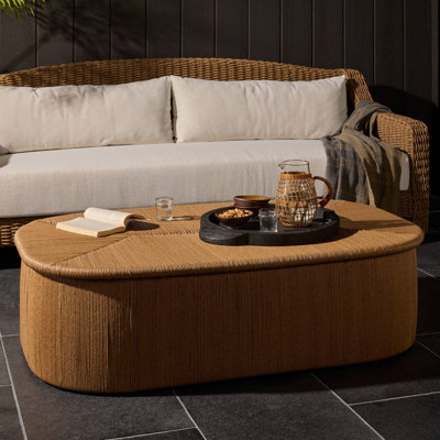 Table basse d'extérieur Taum - Sable texturé