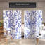 6 Ft. Tall Double Sided Blue Filigree Canvas Room Divider-561013996