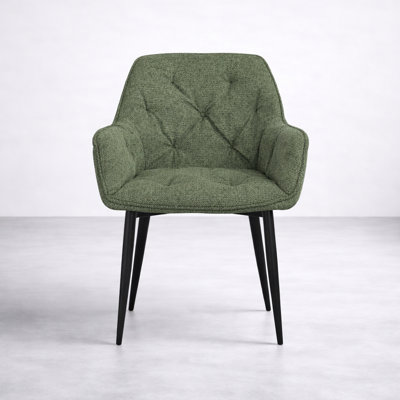 Chaise Eastman en tissu, vert