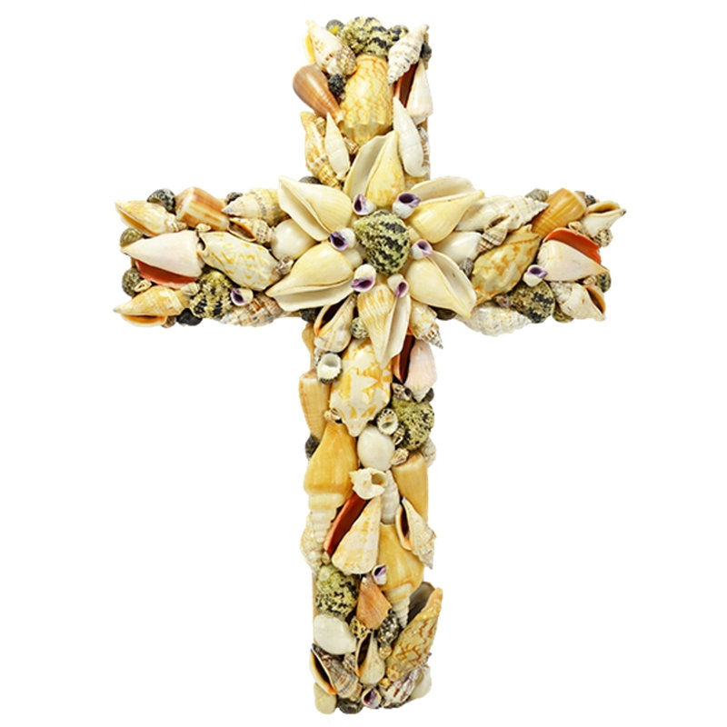 Handmade Coastal Religious & Spiritual Wall Decor on Shell