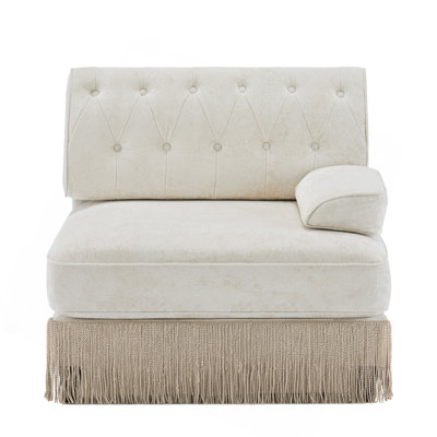 Canapé en velours beige RSF