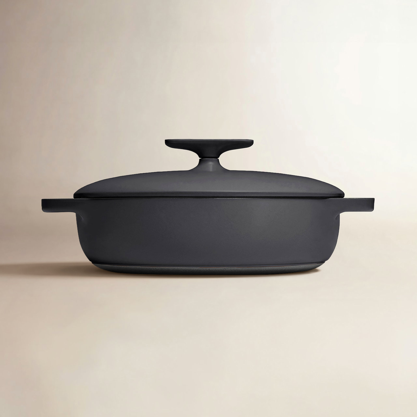 Enameled Cast Iron Braiser, Charcoal