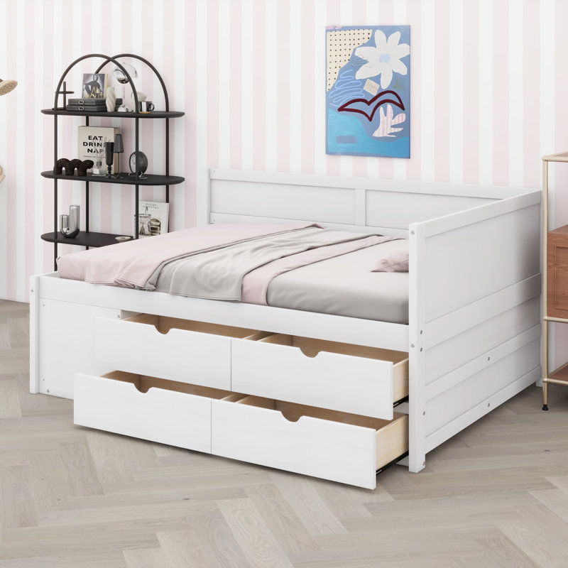 Lit de jour Kinsman, Double, Blanc