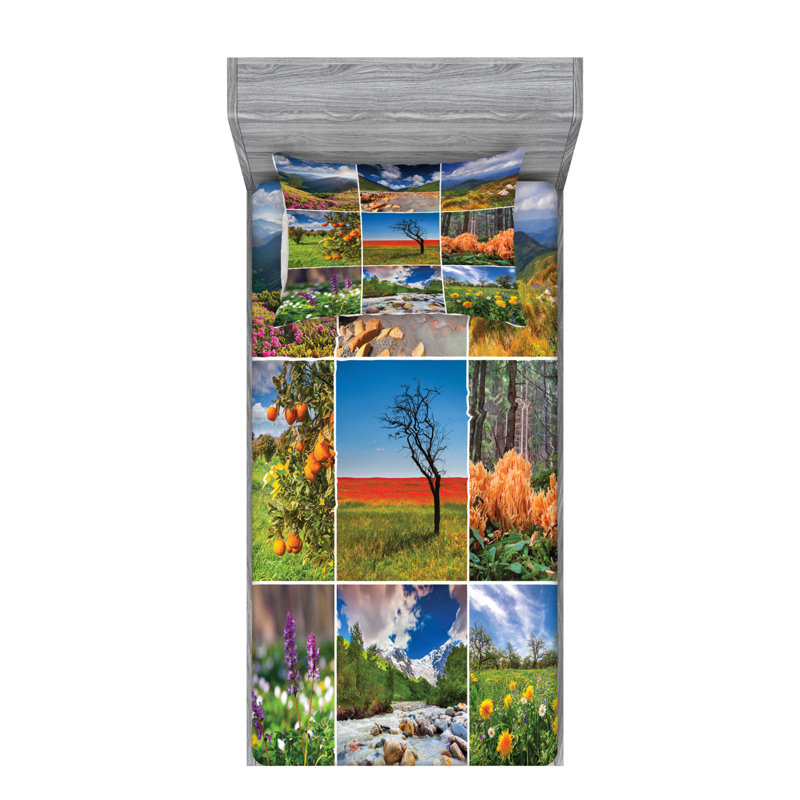 Microfiber Sheet Set, Twin XL Sheet Set with Fitted Sheet