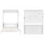 Grand lit escamotable avec bureau - Lit mural peu encombrant avec lumières DEL et charge USB, lit pliable d'une capacité de 600 lb pour les petits espaces, aucun assemblage requis-1021011595