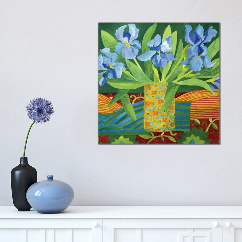 Iris by Jennifer Abbott - Wrapped Canvas Painting, 45.72 cm H x 45.72 cm W