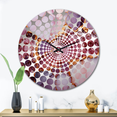 Lents - Horloge murale abstraite