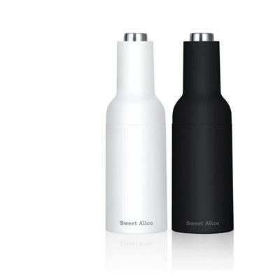 2 Pieces Salt And Pepper Grinder Automatic Grinder Battery Operated Shaker