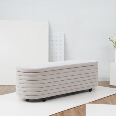 Banc de rangement rembourré Delray
