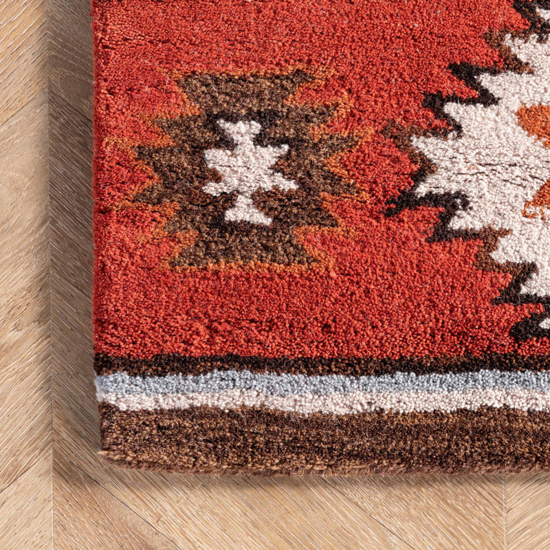 Tapis en laine touffeté à la main Ilgonis, Rectangle 3 pi x 5 pi