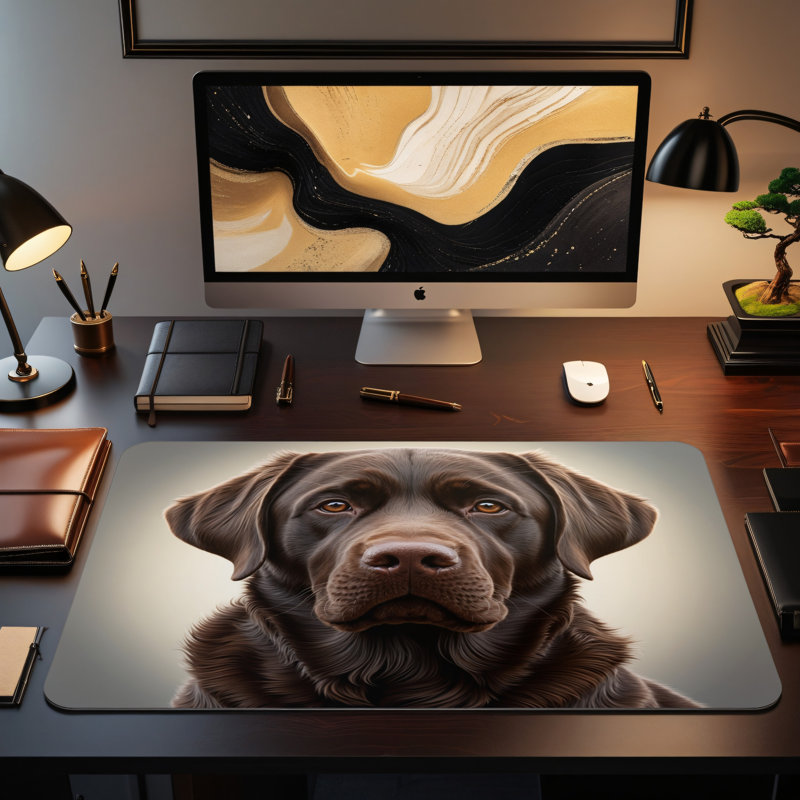 Polyester Desk Pad, 14.4x12.1