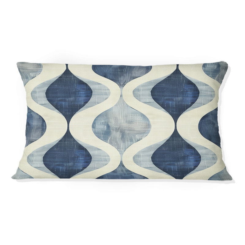 Coussin Blue Ogee