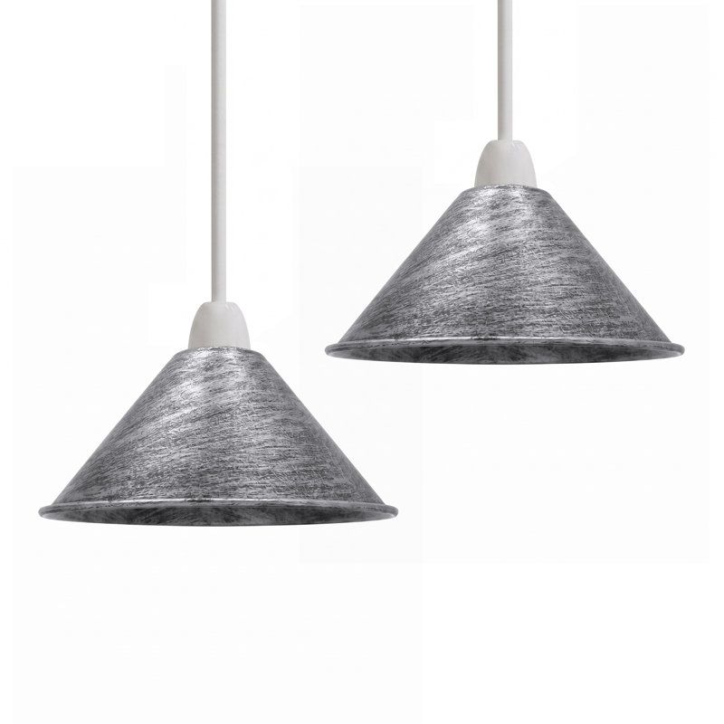 Lyndsie 10cm H Metal Lamp Shade ( Uno ), Brushed Silver