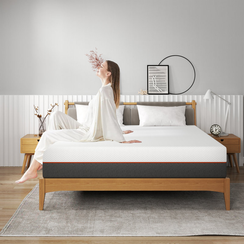Matelas moyen en mousse viscoélastique 10 "dans une boîte, Lit double