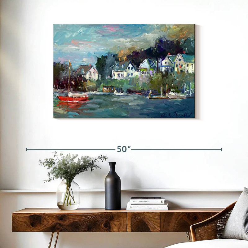 Serene Dock, 24" H x 36" W