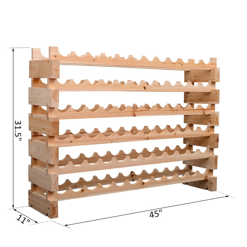 Wine Rack Stackable Wine Rack, Modular Storage Shelves