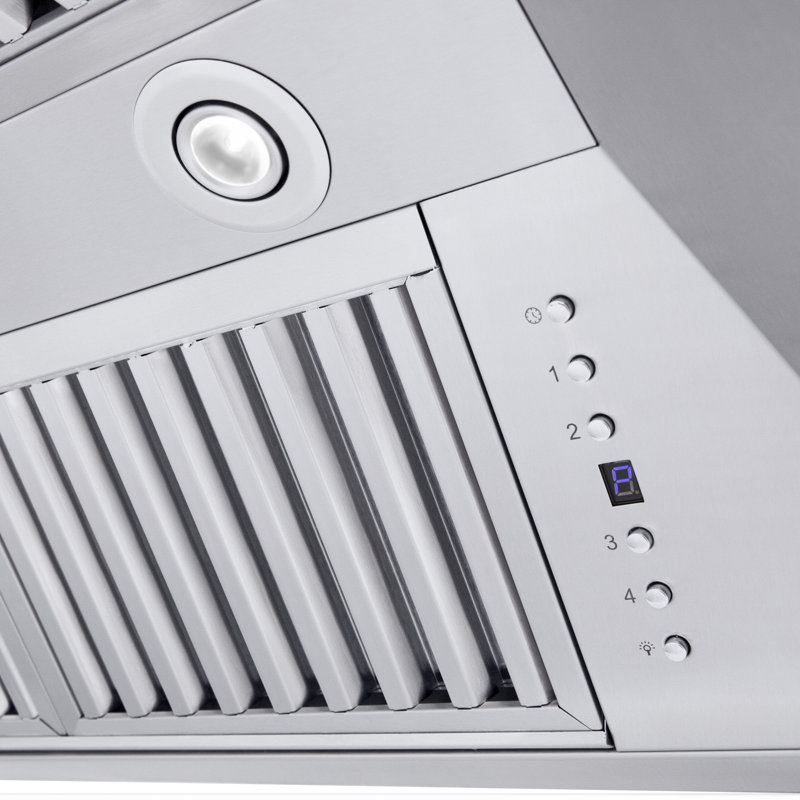 60" Professional 500 CFM Convertible Wall Mount Range Hood in Stainless Steel