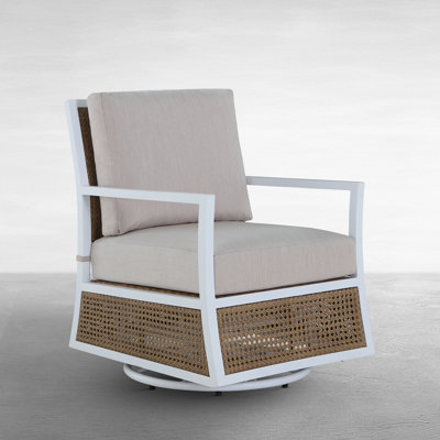 Bermuda Aluminum and Cane Glider Lounge