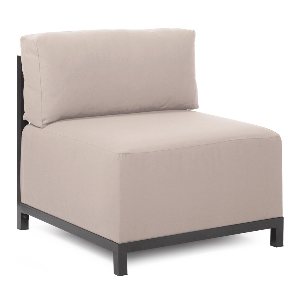Olen 96" Sunbrella® Patio Sectional, Titanium, Sand Sunbrella