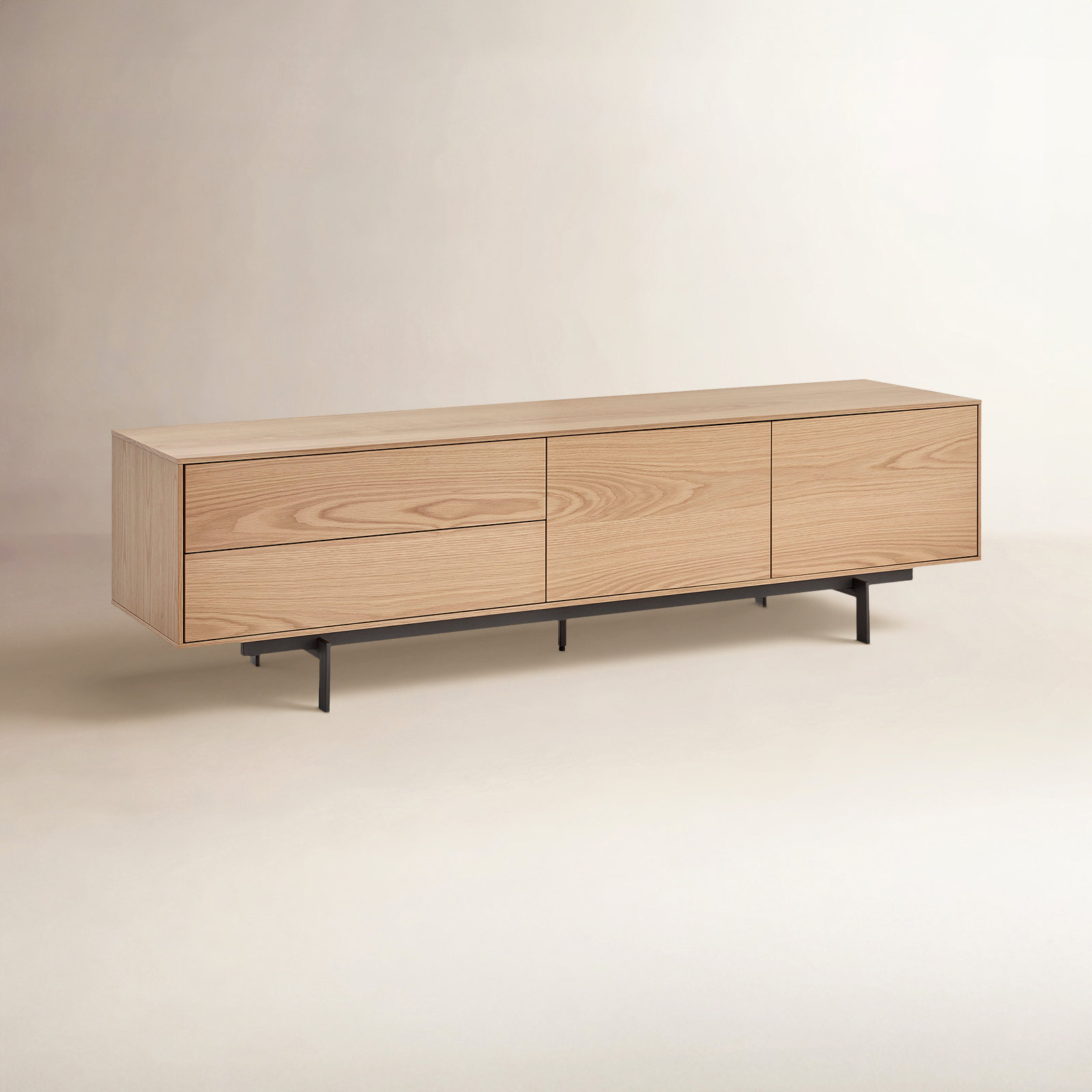 Quinn 71" TV Stand, Oak