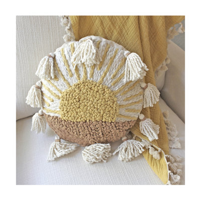 Sunshine Accent Pillow Cover With Insert, 100% Cotton For Baby Nursery, by 