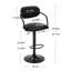Ensemble de 4 tabourets de bar, tabourets de bar pivotants réglables en cuir synthétique, chaises de bar pivotantes réglables en cuir synthétique avec accoudoirs et dossier pour bar, cuisine et salle à manger-340841471