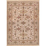 Cobby Oriental Area Rug in Ivory