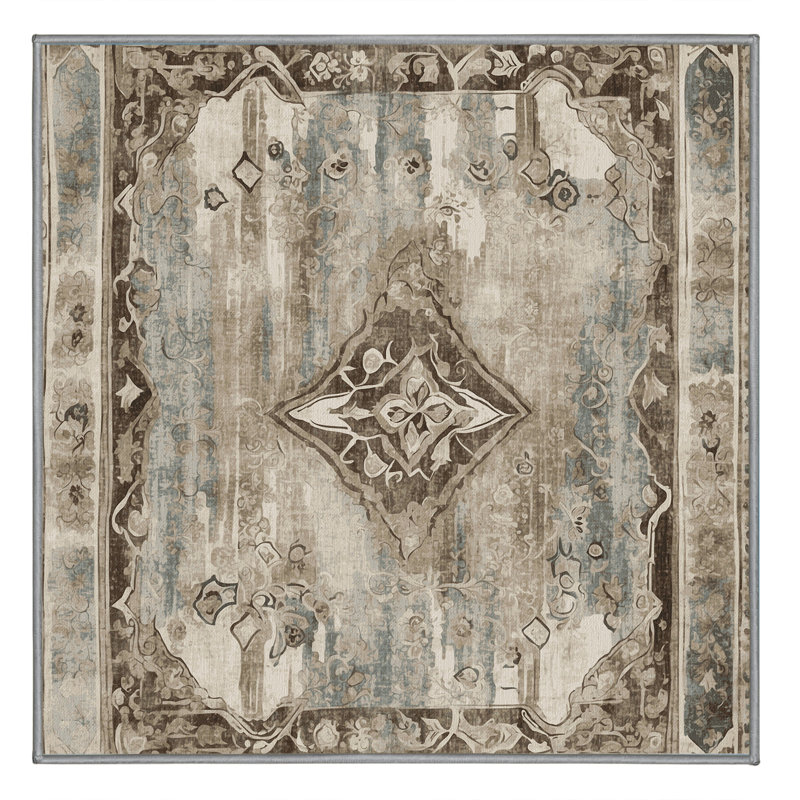 Sacred Ornament Rug, Square 3'