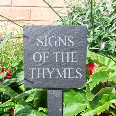 Taft Stone Plants & Flowers Garden Sign