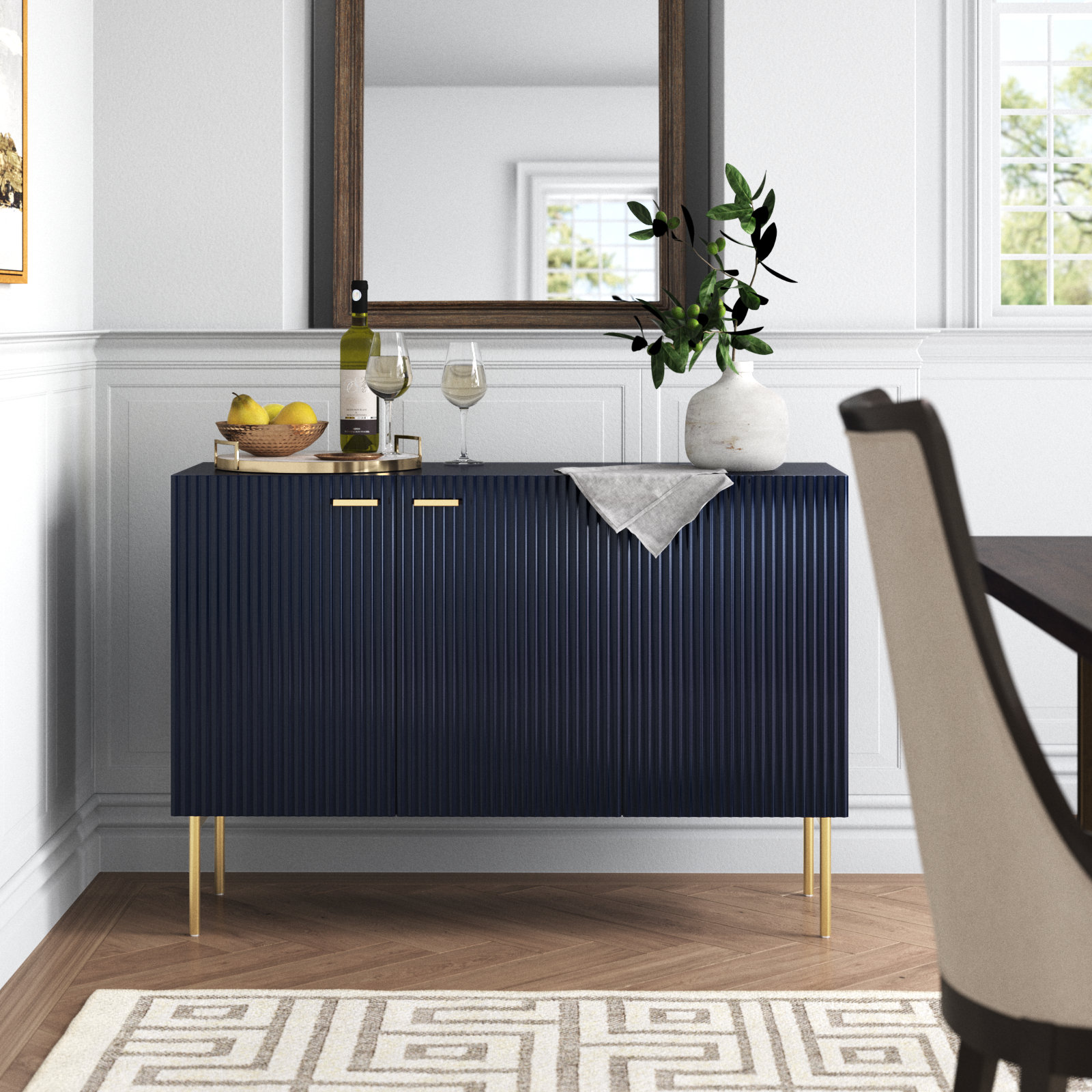 Willa Arlo™ Interiors Kissling 47'' Wide Sideboard with 3 Doors ...